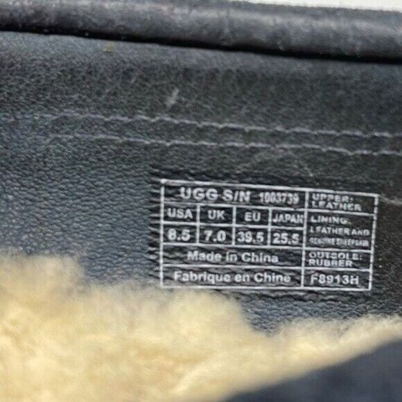 UGG Meena womans moccasins blue BoxC Sherpa - Picture 7 of 9